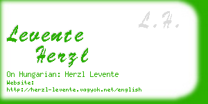 levente herzl business card